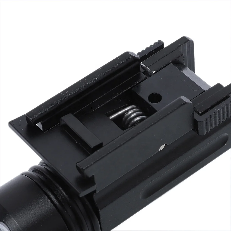 Green light flashlight long range long distance under hanging pocket flashlight with low mount