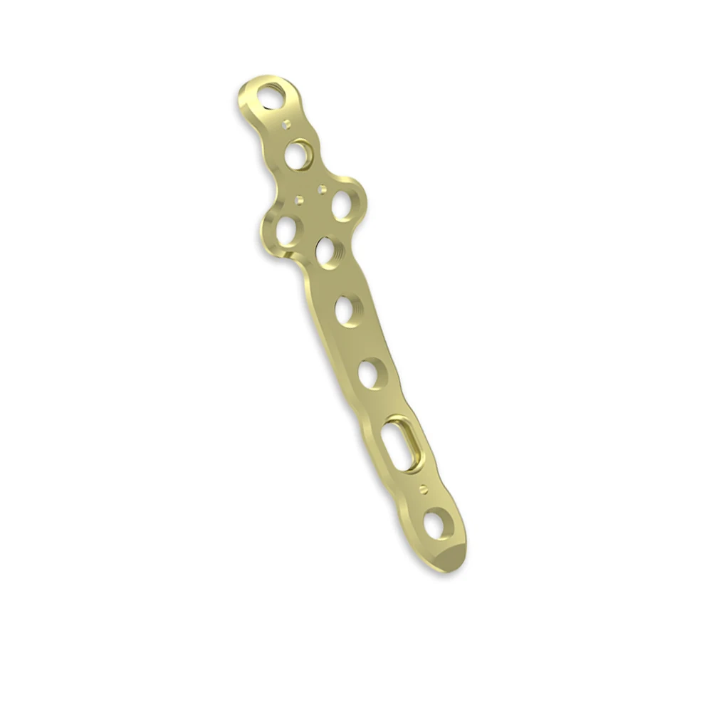 Chinese Factory Medical Titanium 12mm Holes Spacing Distal Tibia Medial Locking Plate