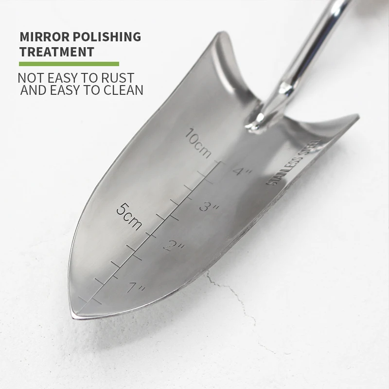 New Design 3Pcs Wood Handle Garden Hand Tool Stainless Steel Shovel Rake Planting Gardening Tools Set