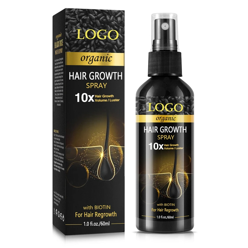 Unlock Vibrant Hair with Black Rice water Hair Growth Spray and Hair Growth Spray  OEM