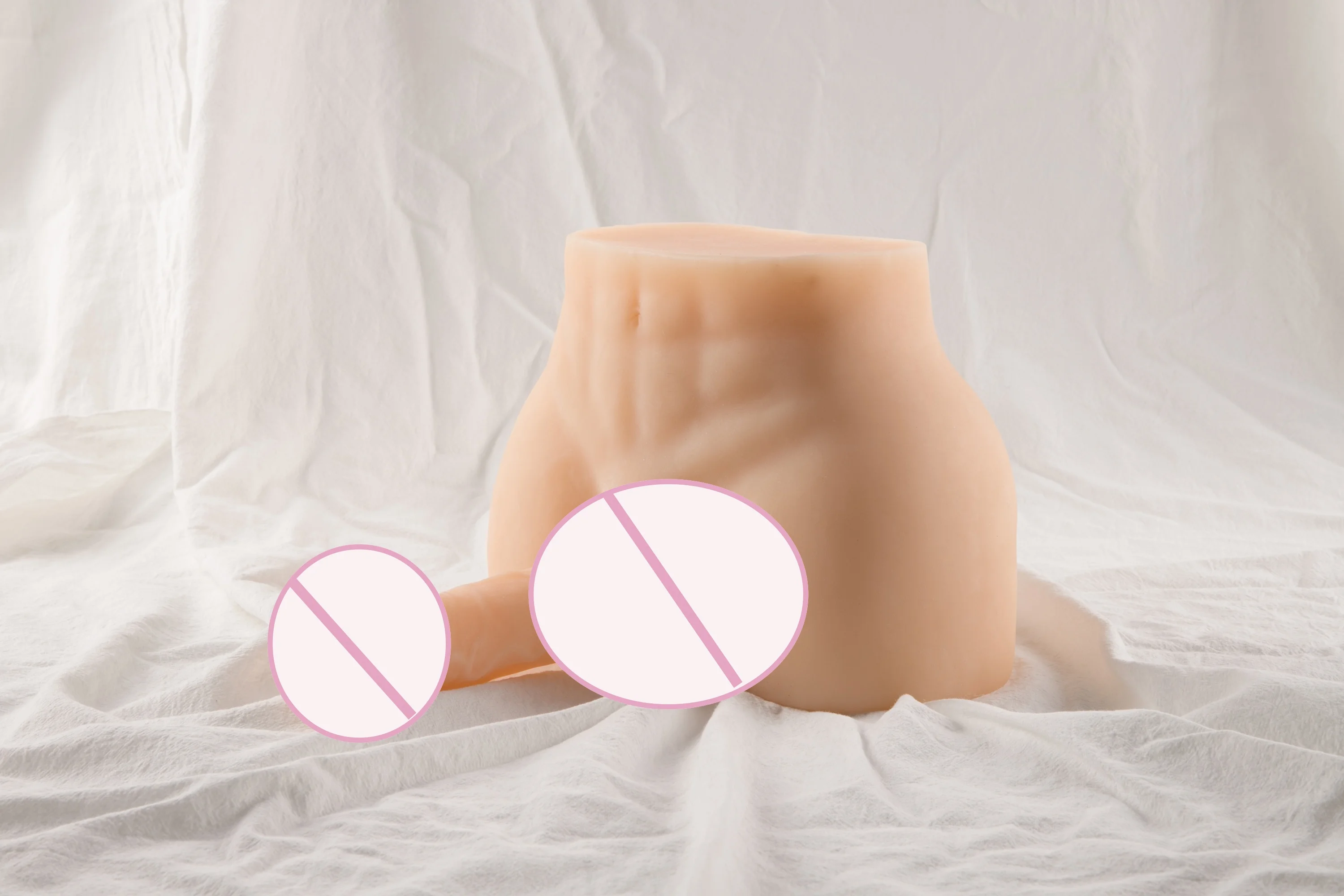 Doll manufacturer masturbates sexdoll torso dildo half body love male doll sex toy