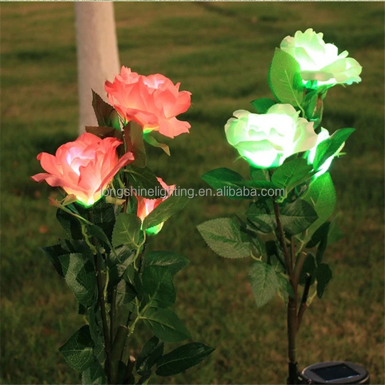 Good Quality Outdoor Waterproof  Artificial Decoration Flower Led Light for Garden Decoration