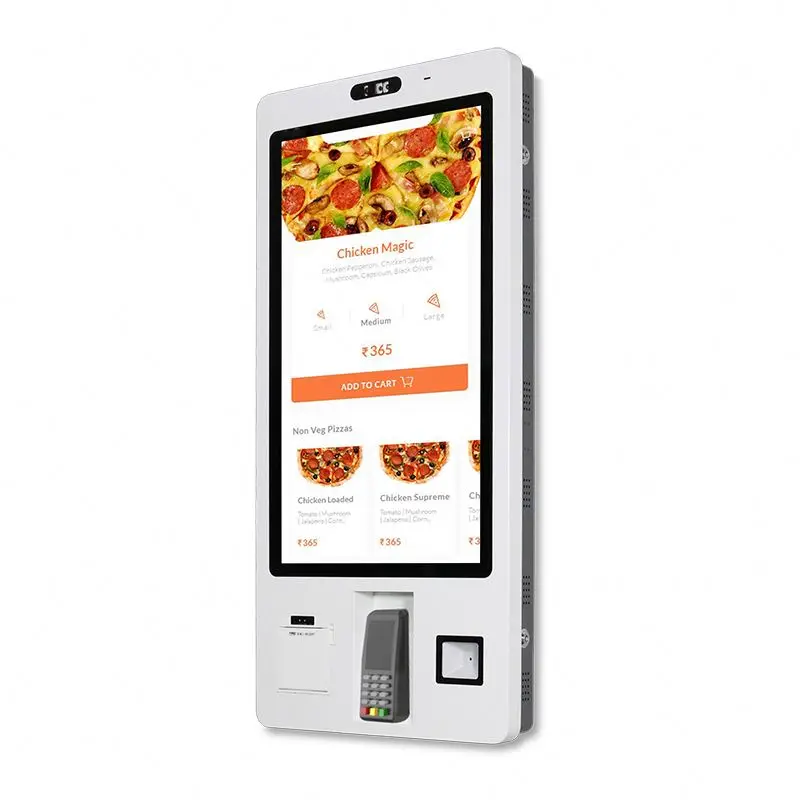 OEM Order Machines Kiosk Panel PC for Restaurant Hospital