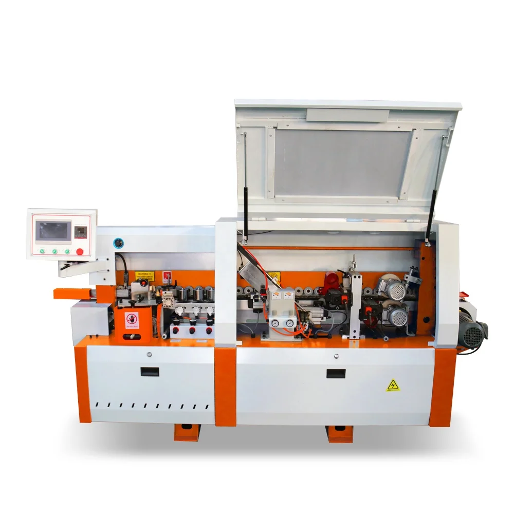 HR515-4 деревообрабатывающий станок для облицовывания кромок высокоскоростная полностью автоматическая машина изготовления ПВХ дома нержавеющая сталь кухонный Кабинет двери фанерный