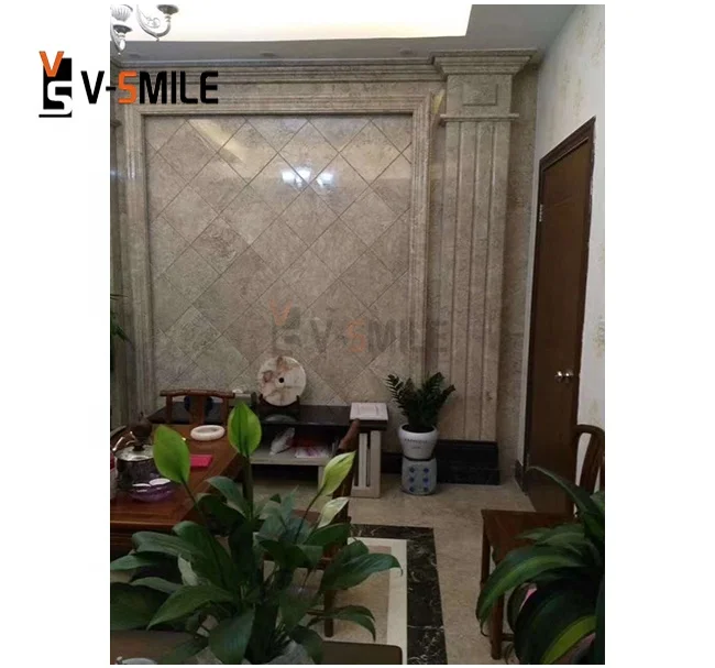Beige Marble Polished Big Slab Natural Marble For Flooring Wall Or TV Background Wall Beige Marble Slab
