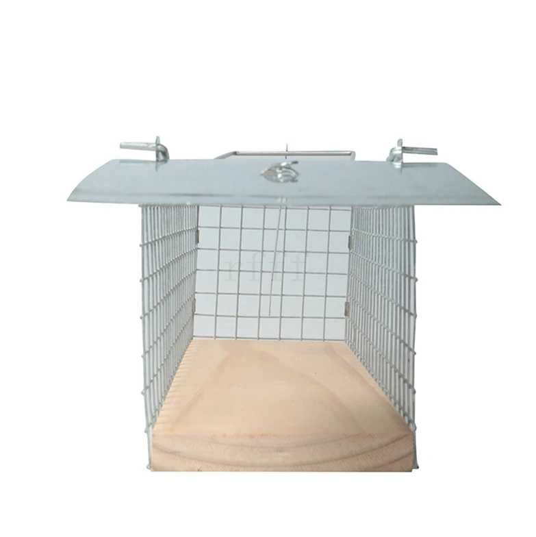 Humane Reusable Silver Rat Rodent Control Live Catch Metal Mouse Trap Cage