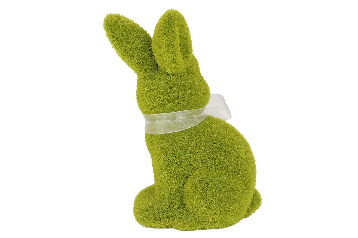 New Arrival Bunny Easter Decoration Plush Long Ears Black Eyes Yellow Easter Rabbit Bunny Ornament