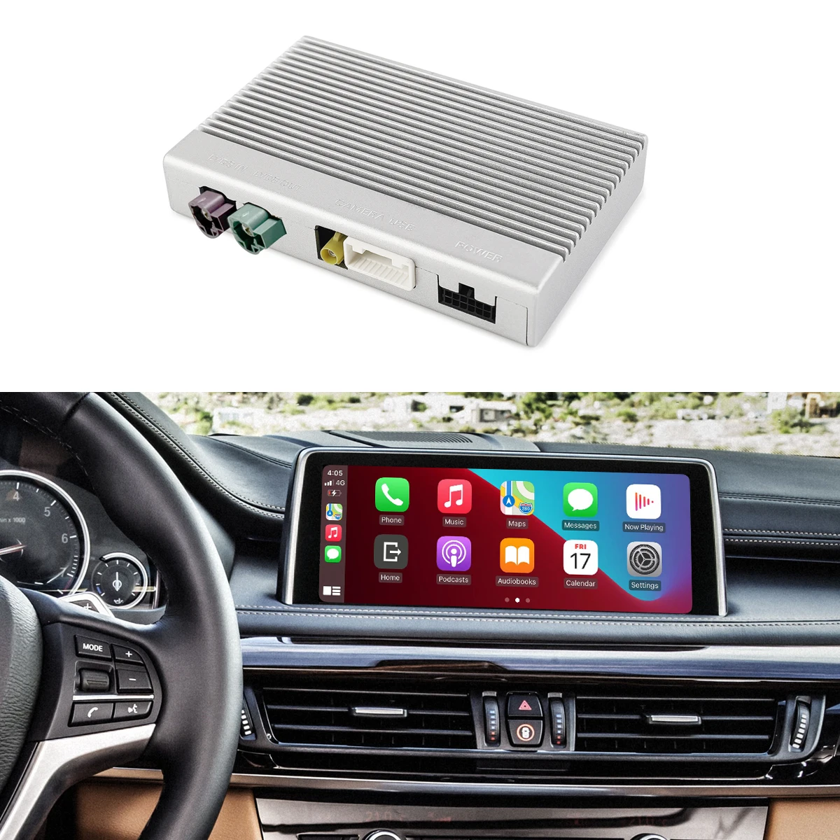 Road Top беспроводной декодер Carplay Используйте Iphone для экрана Центрального управления обновлением BMW NBT X5 F15 X6 F16 CarPlay Android авто