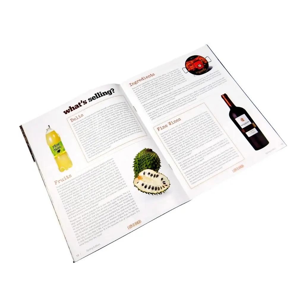 Fast delivery customized size well designed magazine zine printing