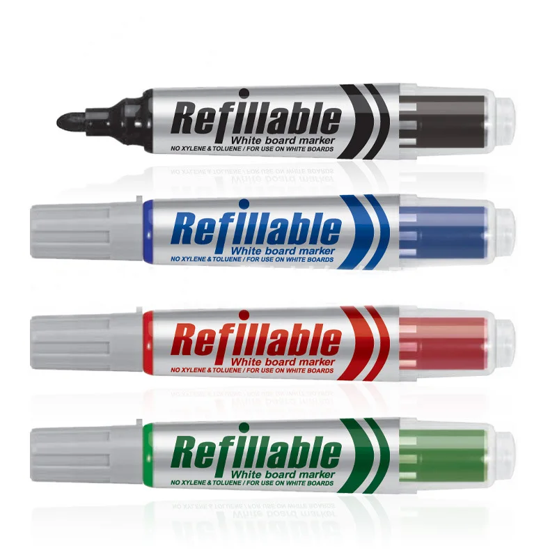 Whiteboard pen 4 colors can change ink bag core multi-color using red, blue, green and black