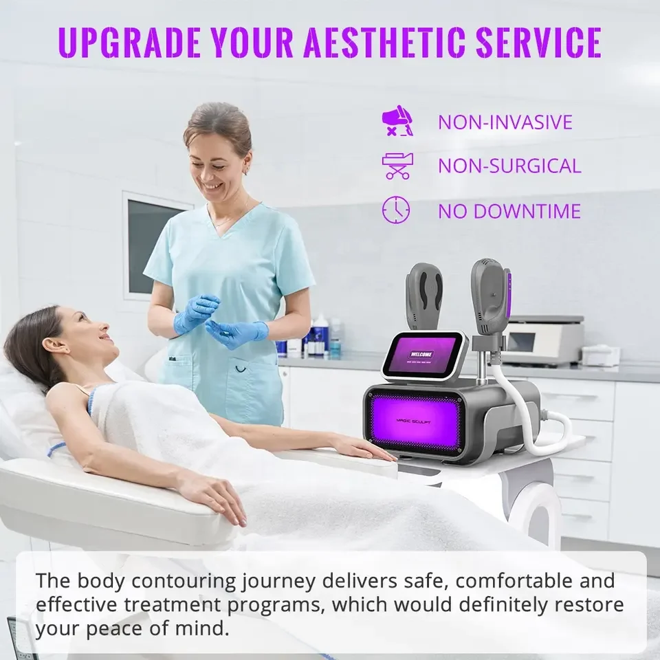 Hot Sale EMSlim Build Stimulation Slimming Skin Tightening Butt Lift Body Sculpting Massage Machine RF