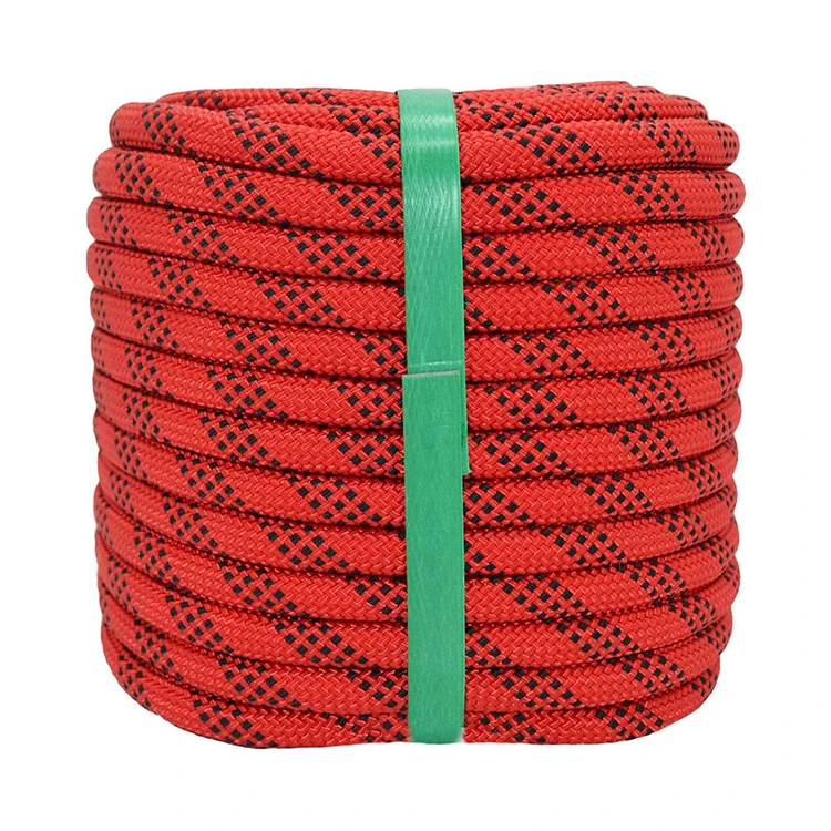 Wholesale Custom  8mm 10mm 12mm 14mm 16mm 18mm Mountain Climbing Rope Braided Camping Swings Escape Rope Polyester Safety Rope