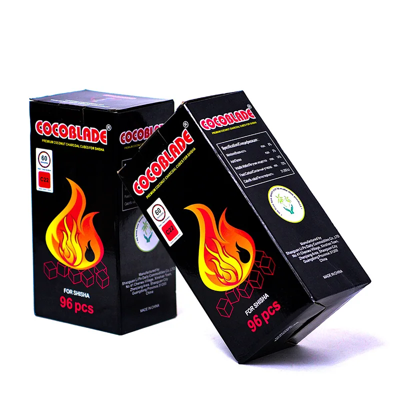 Wholesale Coconut Charcoal Cube best hookah shisha coconut shell charcoal coco accessory Bamboo charcoal