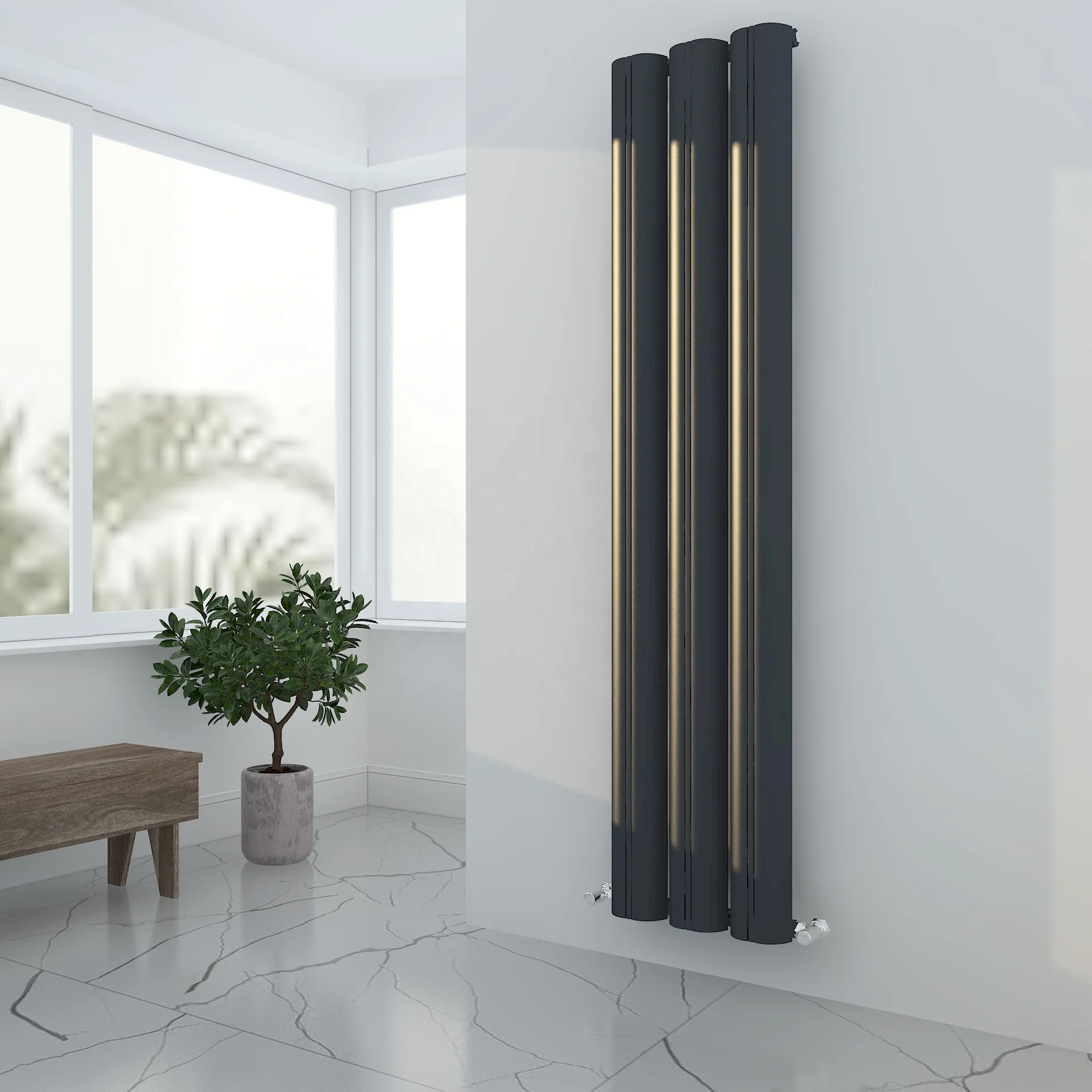 High quality OEM service SUN-R15 bathroom towel warming rack modern bathroom radiators tall towel radiator