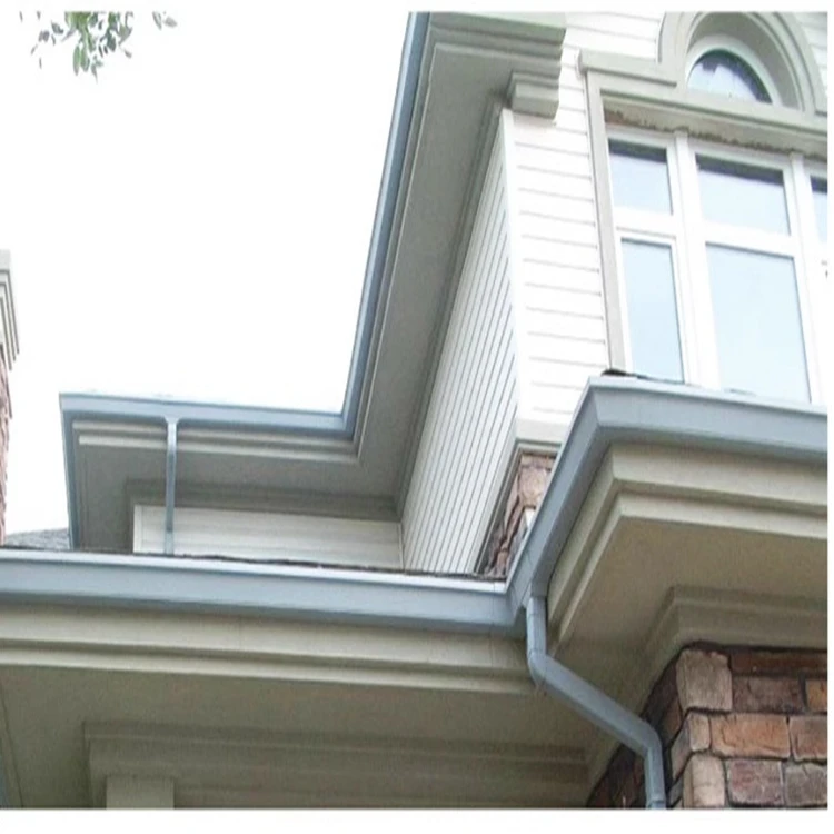 China Factory U Channel Profile PVC Roof Gutter 120x160mm PVC Rainwater Gutter for Villa Use