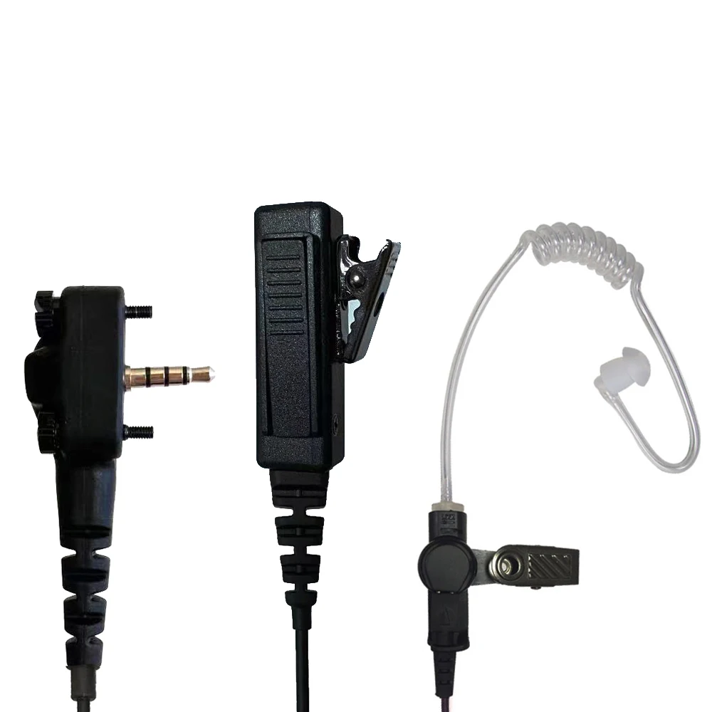 Walkie Talkie Earpiece 1Pin  Plug PTT Air Acoustic Tube Earphone For Vertex MH-102A4B VX-231 VX-241 Portable Radio Headset
