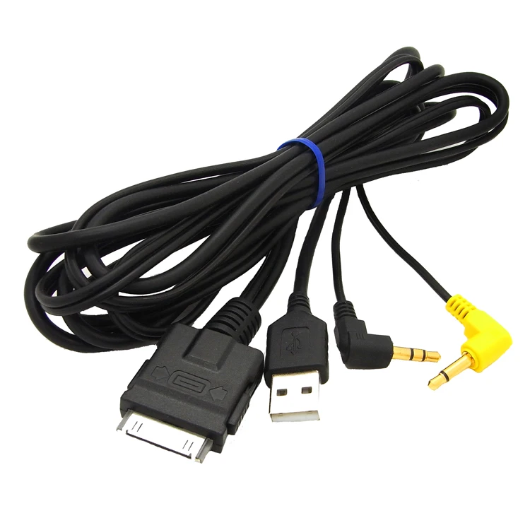 CHELINK Audio USB Cable of Kenwood KCA-ip202 2 Wire for Ipod Music and Video