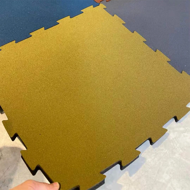 20mm Indoor Protective Gym Rubber Floor Mat Modular Rubber Flooring Mats  For Nursery Interlocking