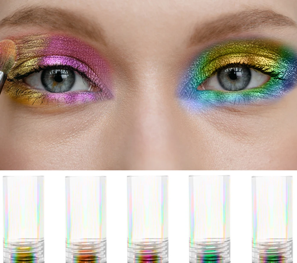 10 Pcs Chameleon Liquid Eyeshadow Wholesale No Label Metallic Glitter Eye Shadow Private Label Cosmetics Radiant High Pigment