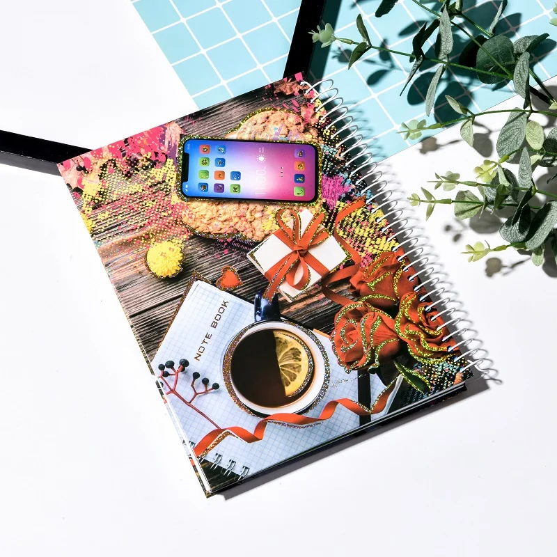 2022 Best Selling Ladys Cartoon Fashion Notebook Custom Cuadernos Journal Spiral Notebook School Kawaii Stationery Books