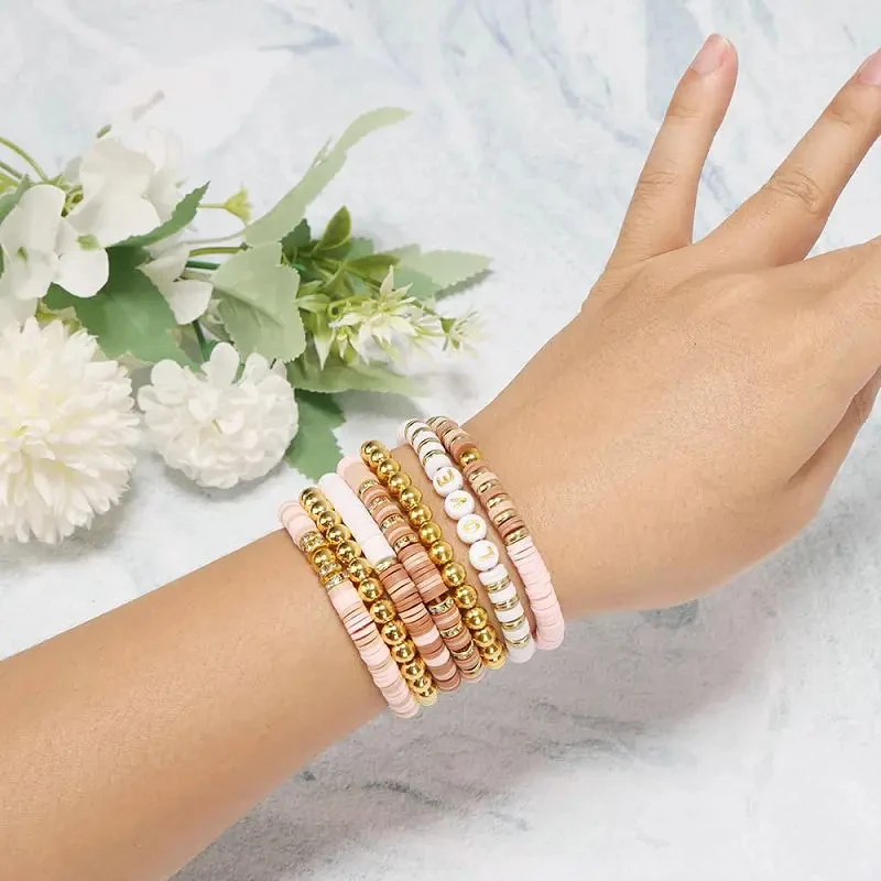 Hot Sale Customize Round Polymer Clay Beads Kit Bohemia DIY Jewelry For Earrings Bracelet Jewelry Making Kit