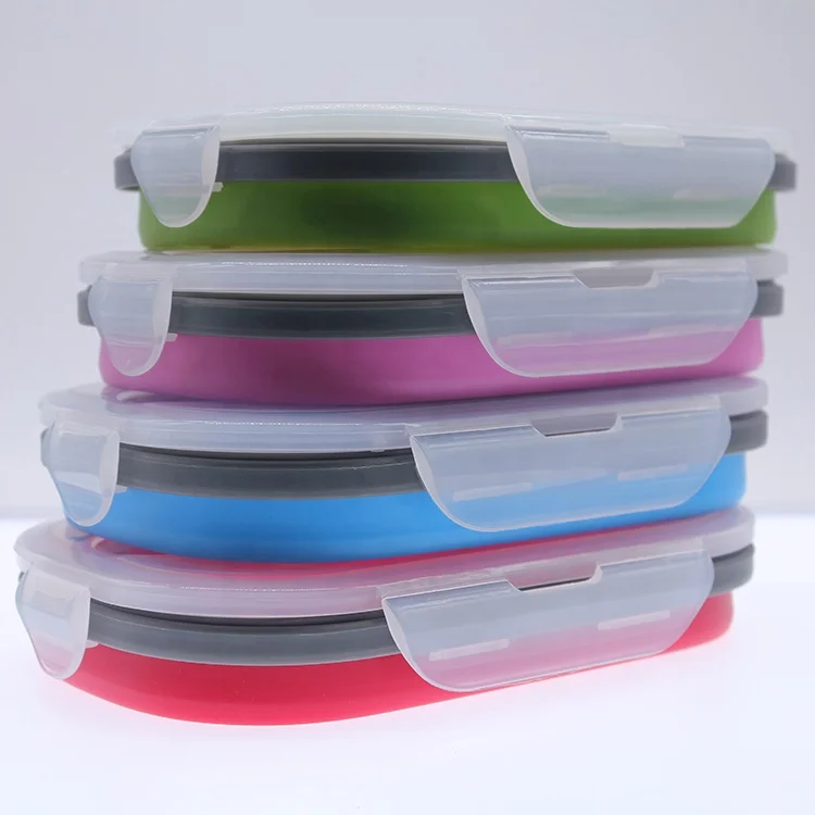 
Single Compartment Knife And Fork Silicone Lunch Box 