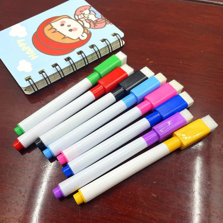 Professional soccer clipboard marker printing on both expo whiteboard markers 12pcs set with eraser