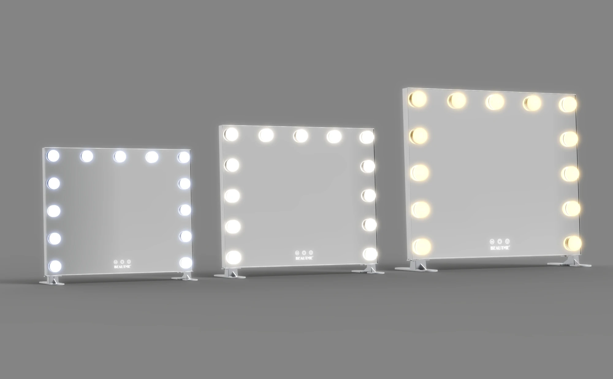 Make Up Tools Hollywood Makeup Vanity Lighted Mirror with light bulbs