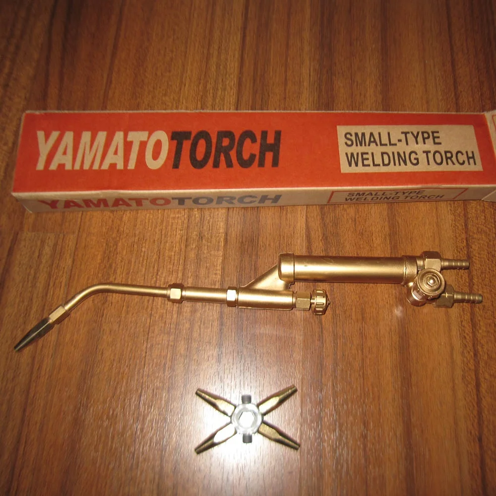 Heating torch Japanese type all brass type welding torch with 5 pcs nozzles 2W1161