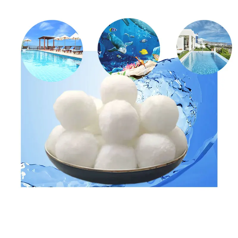 
Water Cleaning Pool Filter Accessories Snow Fiber Media Filter Balls 