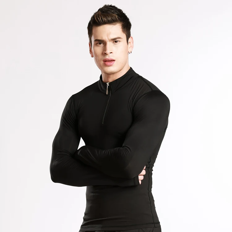 Интернет магазин Пользовательские Футболка Дизайн, Черный бег тренажерный зал с длинным рукавом Футболка