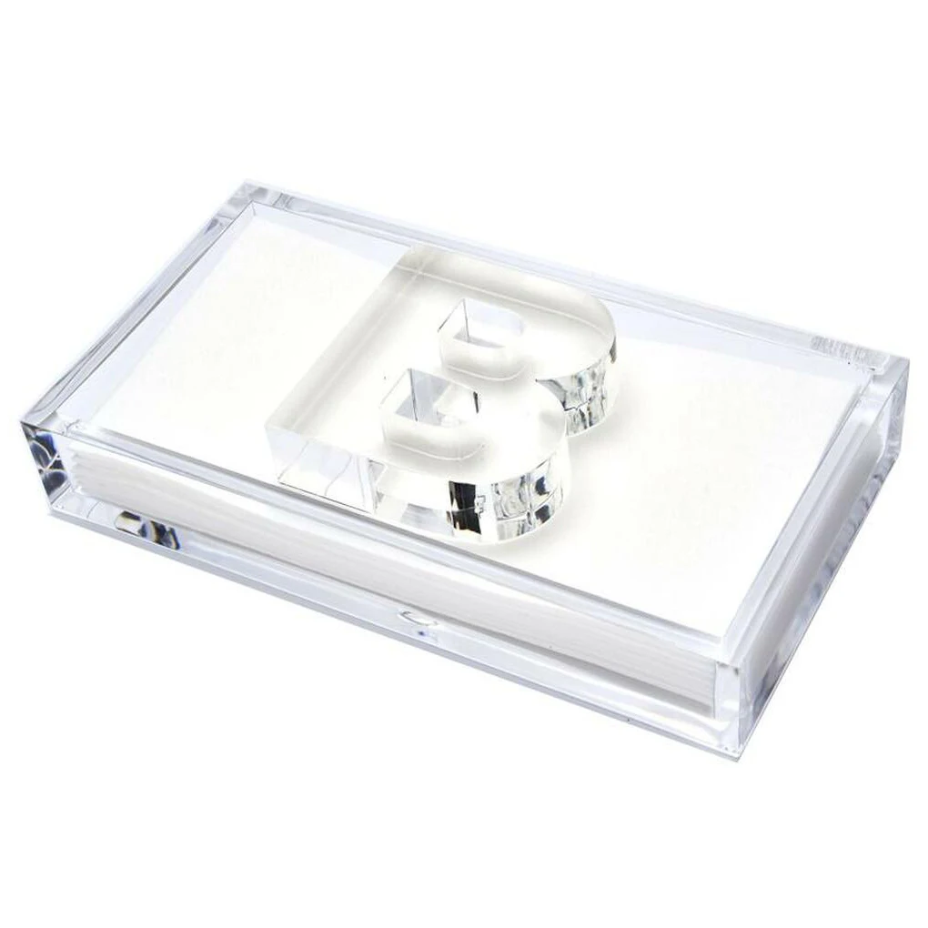 Custom Acrylic Paper Towel Napkin Holder With Letters Weight Judaica Clear Acrylic Napkin Holder