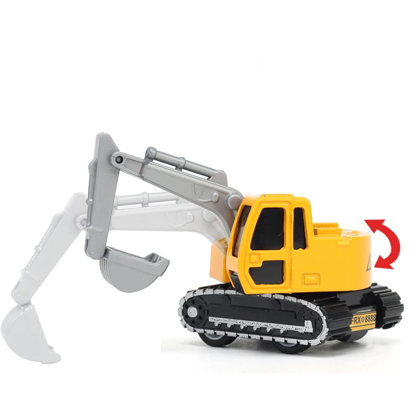 Children 1/64 Mini Friction Alloy Toy Car Metal Fire Engine Engineering Vehicle Toy Friction Alloy Toy Car