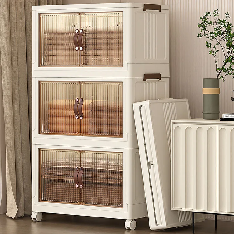 Extra Large Capacity Foldable Storage Cabinet Clothes Quilt Storage Organizer