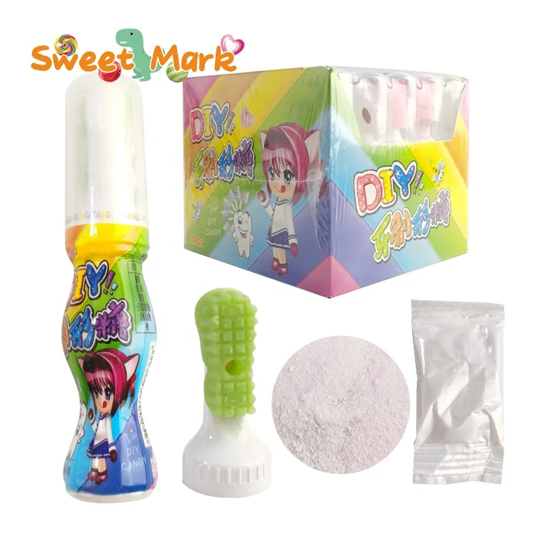 New toothbrush lollipops sour powder fruit flavor candy toys