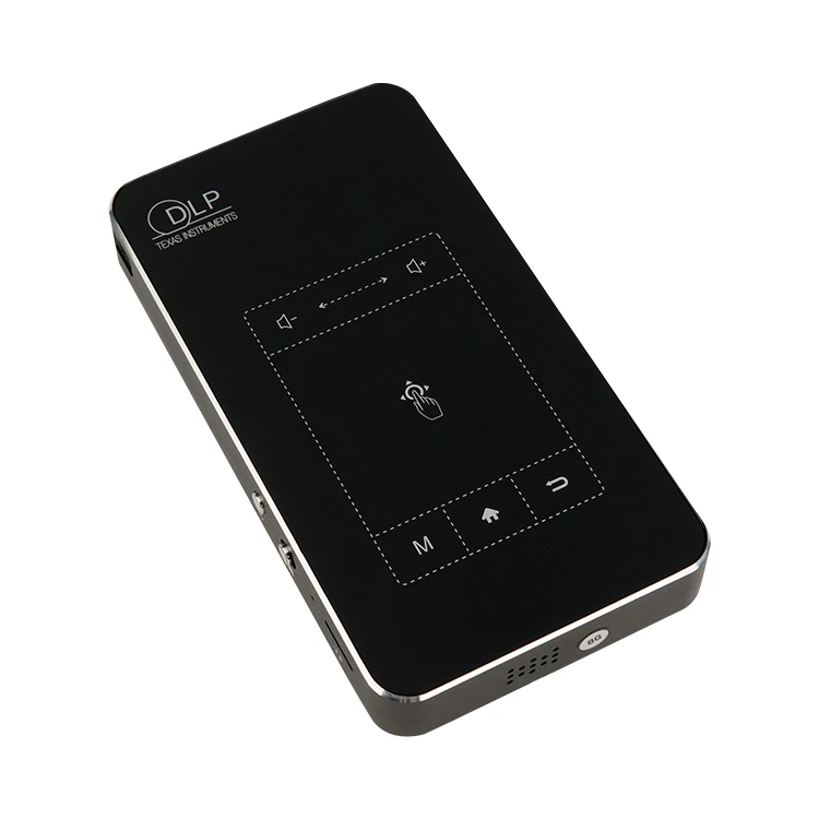 High Speed HD Pocket Mini Projector Hot Sale Built-in Battery DLP LED Mini Touch Pad Smart Projector