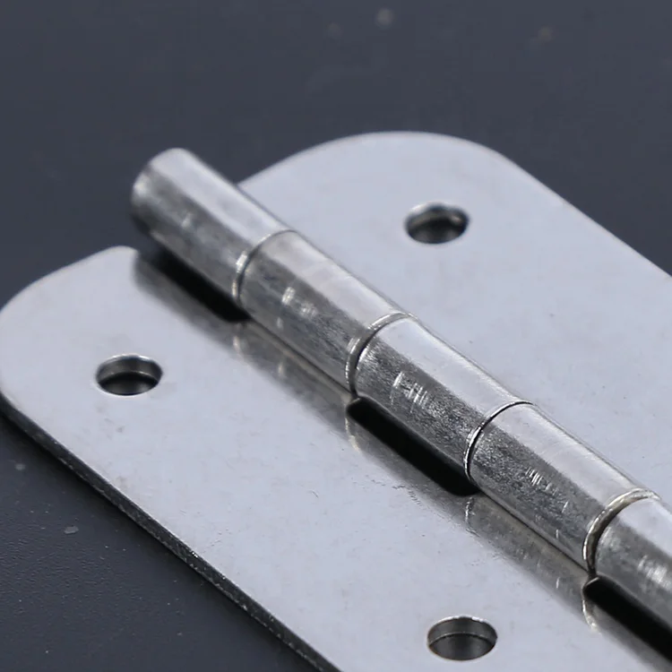 Custom Size High Quality Satin Nickel Iron Round Corner Interior Door Hinge Brushed Nickel