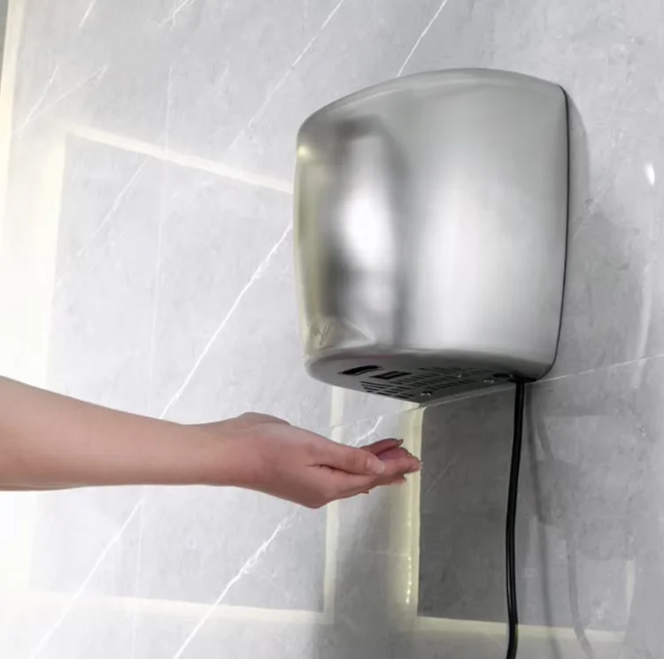 Mini hand Dryer Wall Mounted Stainless Steel High Speed Drying Temperature adjustable dryer
