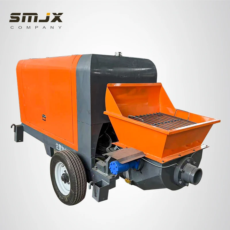 SM-40 Easy Operate Concrete Pump 45KW Electric Diesel Concrete Pumping Cement Mixer Conveying Pump