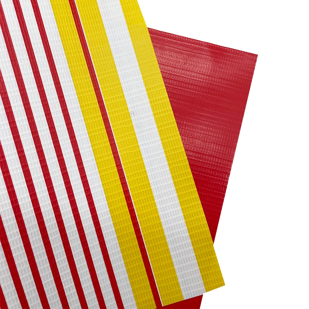 
PVC stripe tarpaulin waterproof PVC tarpaulin material for awning 