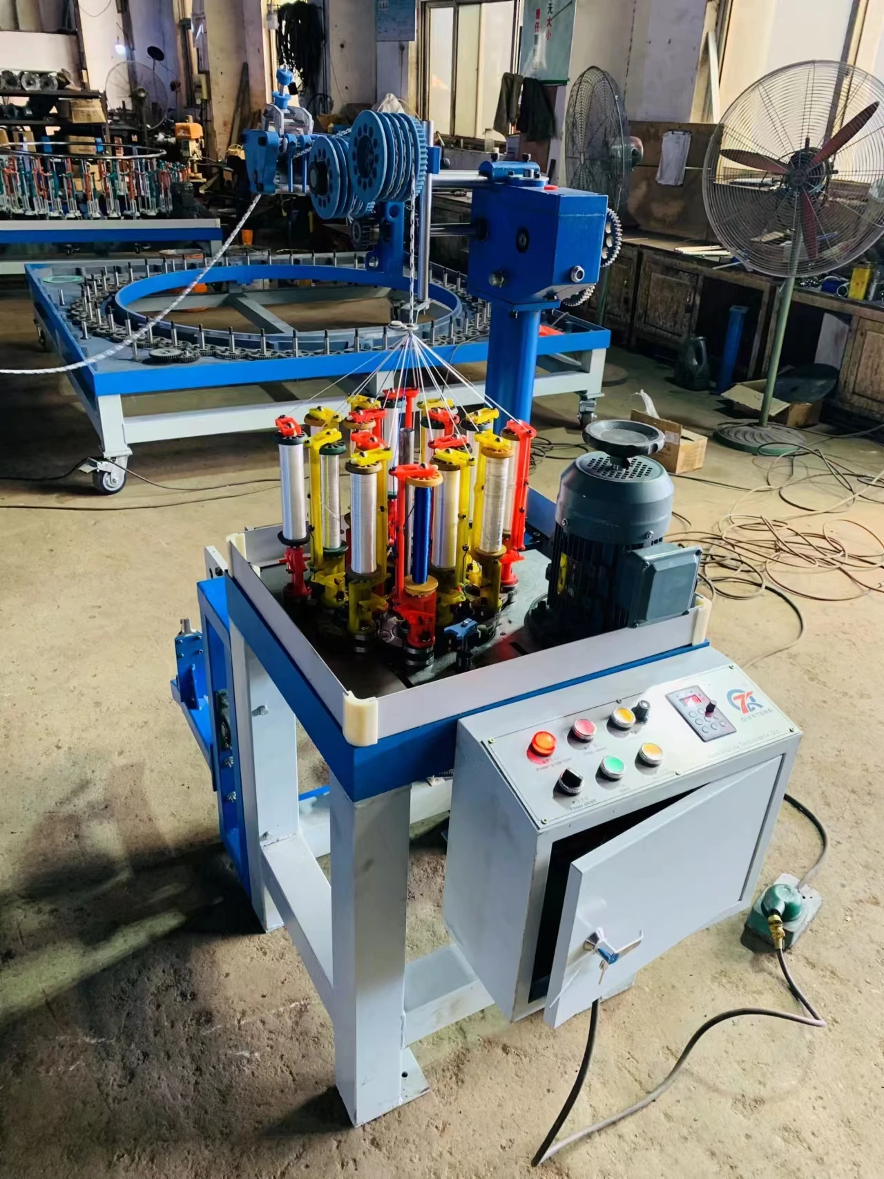 Good Quality PP Nylon Polyester 16 strands fiberglass/sleeve braided rope Machine For sale