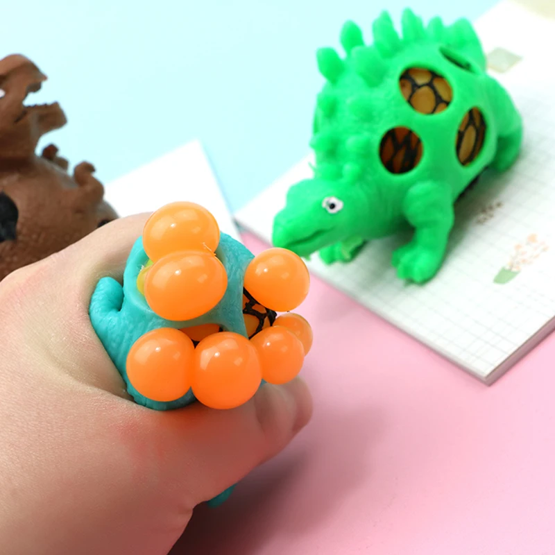 Сжимаемый динозавр мячи для снятия стресса | Динозавр облегчения тревоги игрушки мальчиков девочек и взрослых Сенсорный тирантин