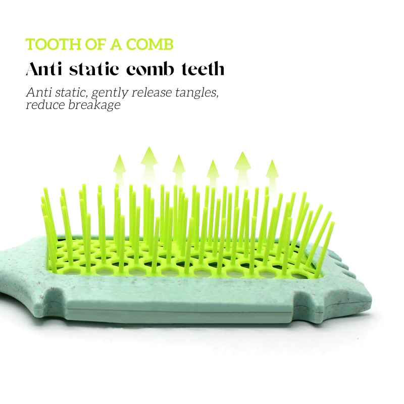 Custom3 In 1 Detangling Parting Curly Hair Defining Hairbrush Anti Static Curl Define Styling Brush For Curly Hair