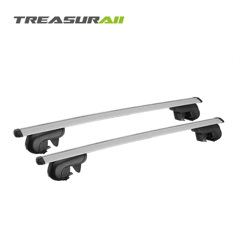 aluminum aerodymatic roof bar for flush rail cross bar
