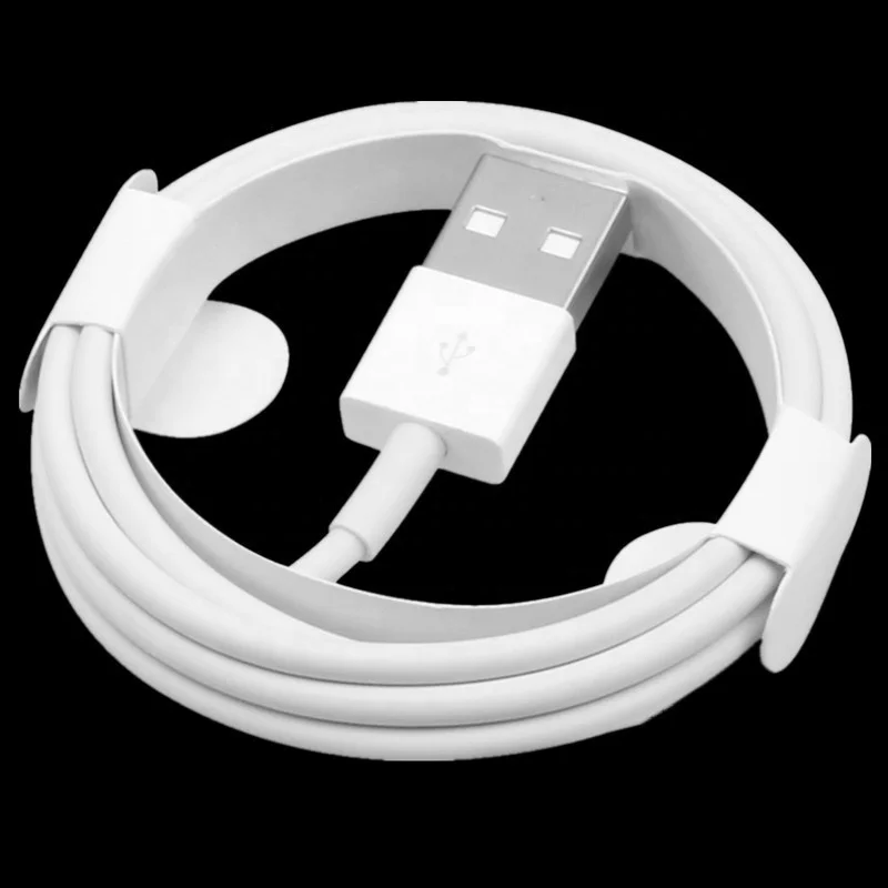  8-контактный Usb-кабель для IPhone 7 8 X XR 11 белый 1 м 3 фута USB-кабели синхронизации данных и зарядки провод фольгированный