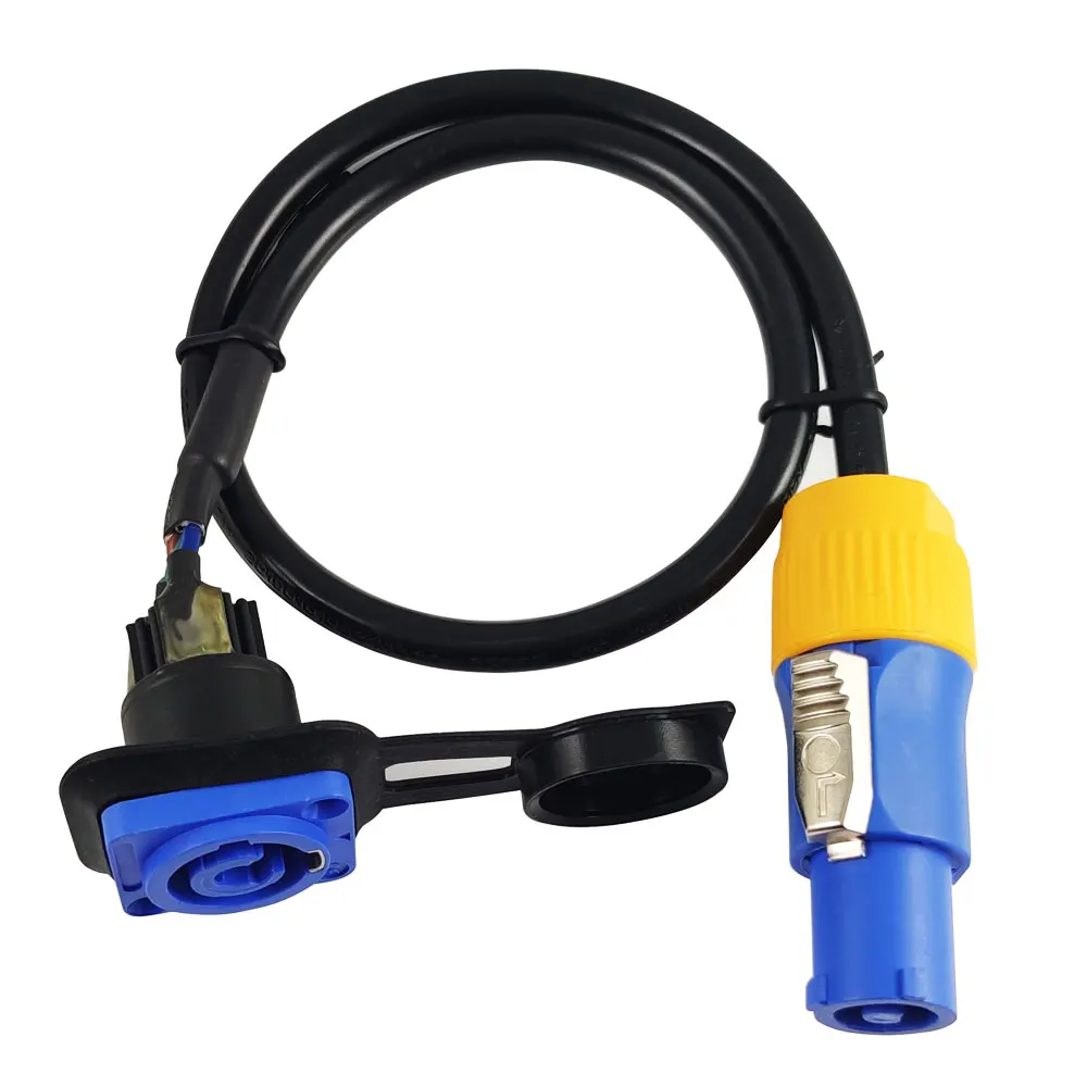 Waterproof Ip67 Aviation Stage Connector 3pin Round Cable Electrical Ac Powercon For Led Display 3 Pin Aviation Ac cable