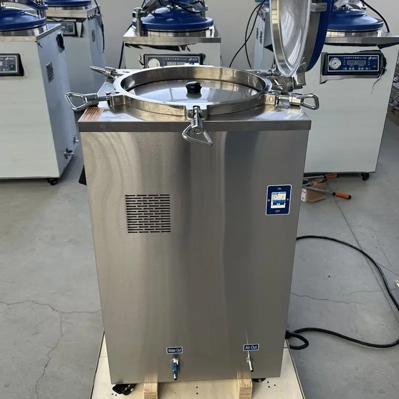 Professional manufacturer vertical high pressure steam sterilizer autoclave lab instrument vertical autoclave