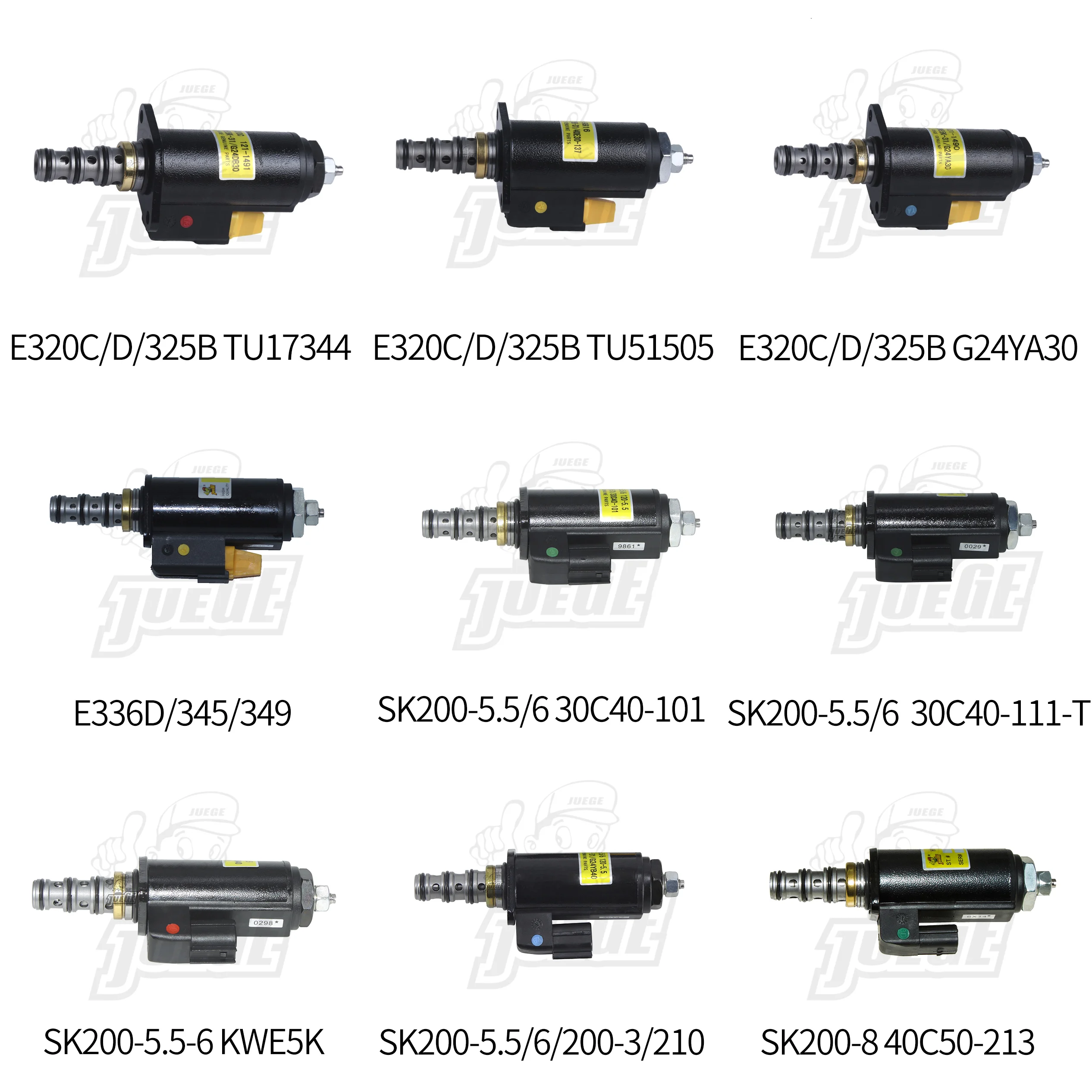 KDRDE5K-31/30C50-123 YN35V00052F1 электромагнитный клапан гидравлического насоса для SK200-8 SK210-8 SK260-8 SK250-8 SK330-8 SK350-8