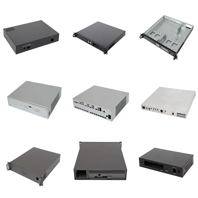 OEM Customized Laser Cutting stainless Steel Fabrication Audio Power Amplifier Housing Sheet Metal Enclosure