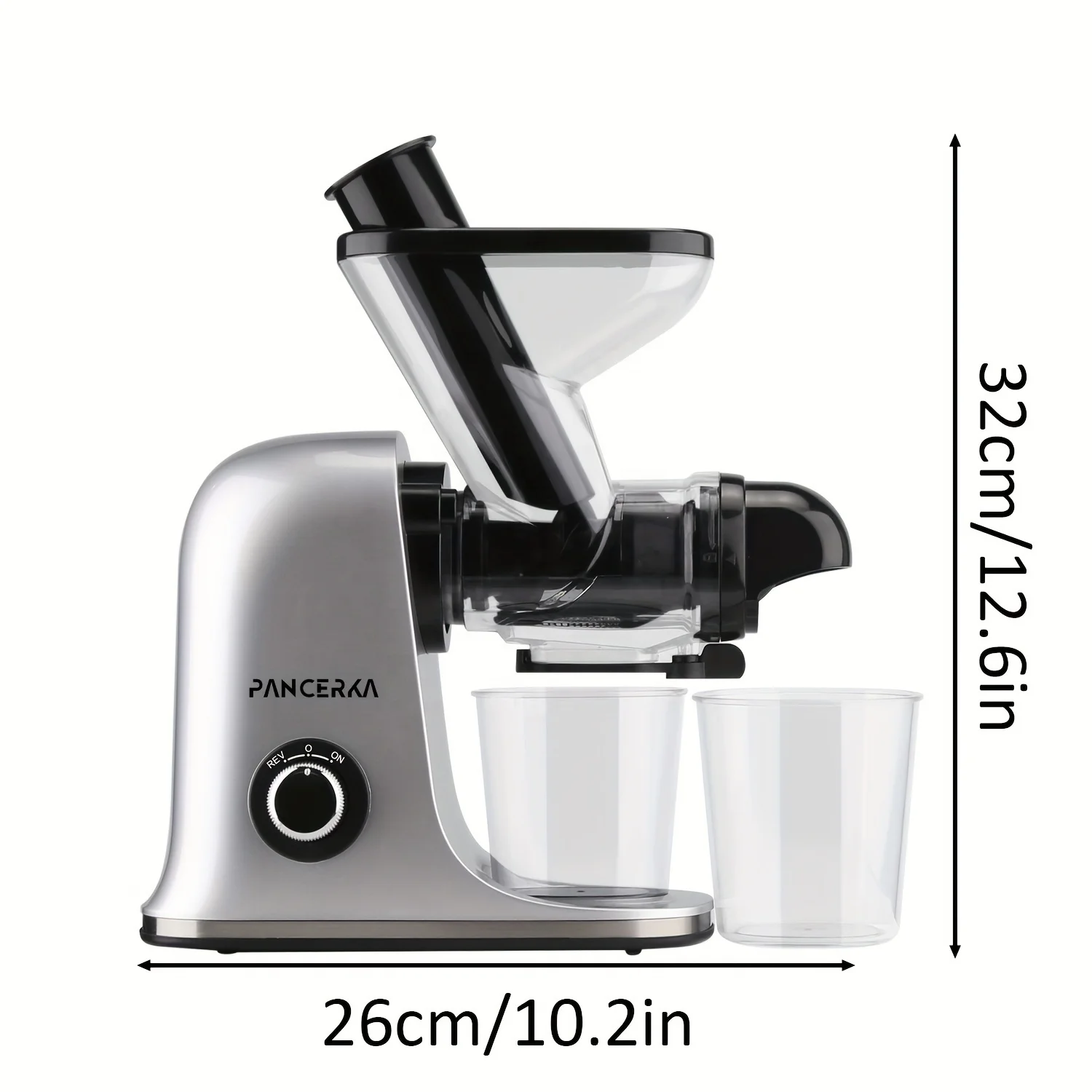 PANCERKA Cold Press Juicer Machine 1000w powerful High Yield Juice Maker with Dual Dispensing Chute US shipping